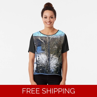 Le Studio Chiffon Top Lake Perry Winter 2019 from Roof Top Le Studio Chiffon Top Lake Perry Winter 2019 from Roof Top